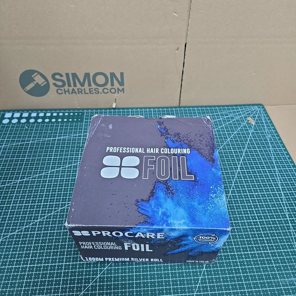 PROCARE PROFESSIONAL HAIR COLOURING FOIL – 1000M PREMIUM SILVER ROLL (MADE IN THE UK)