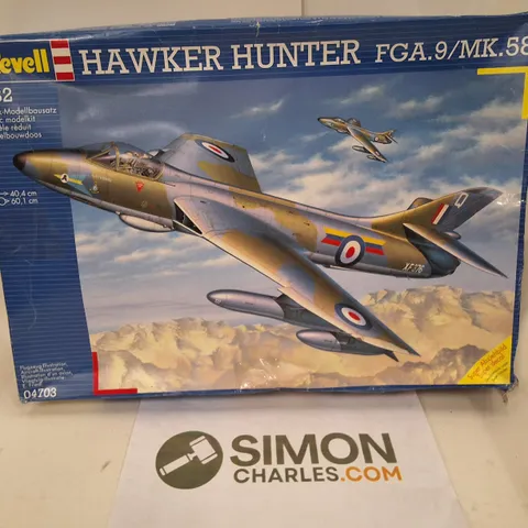 BOXED REVELL HAWKER HUNTER FGA.9/MK.58 PLASTIC MODELKIT