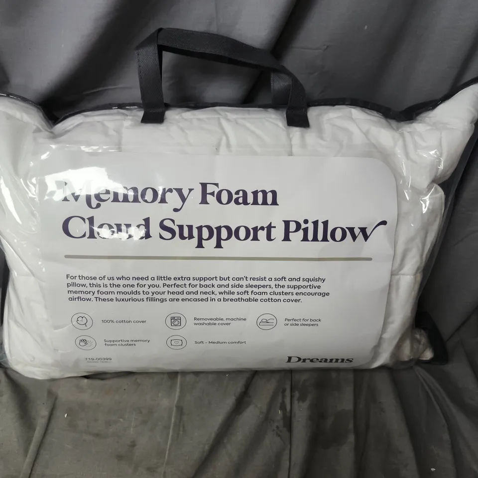 DREAMS MEMORY FOAM CLOUD SUPPORT PILLOW