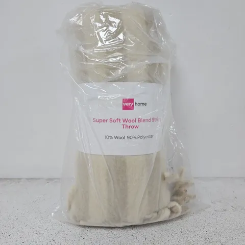 VERY HOME SUPER SOFT WOOL BLEND THROW