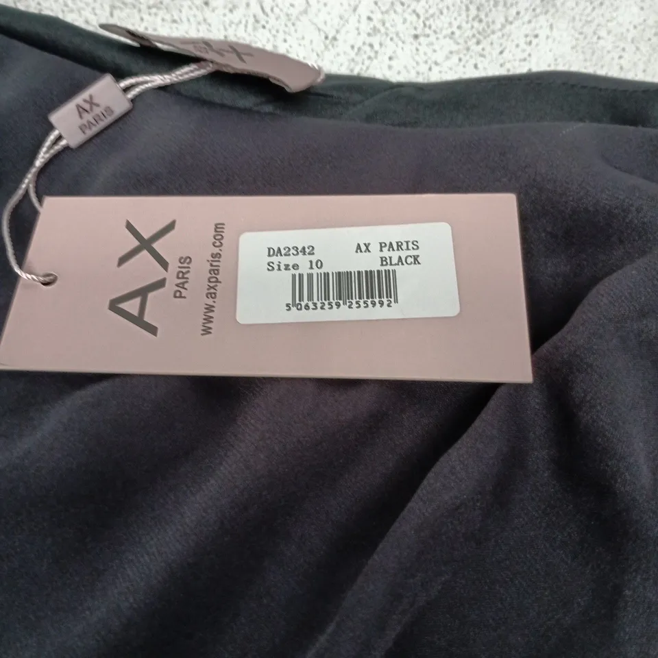 AX PARIS WOMEN'S BLACK DRESS – UK SIZE 10