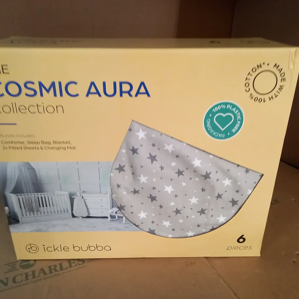 BOXED THE COSMIC AURA 6-PIECE BABY ROOM SET IN GREY
