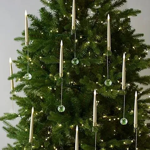 HOME REFLECTIONS SET OF 10 HANGING TREE CANDLES