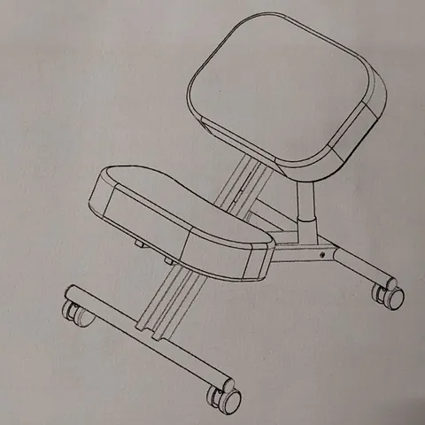 BOXED KNEELING CHAIR - BLACK (1 BOX)
