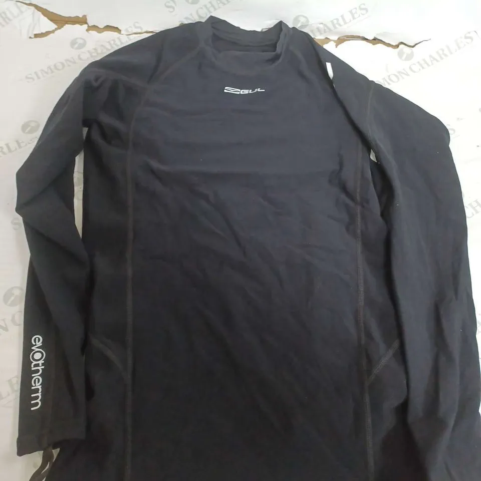 GUL EVOTHERM BLACK LONG SLEEVE T-SHIRT - MEDIUM