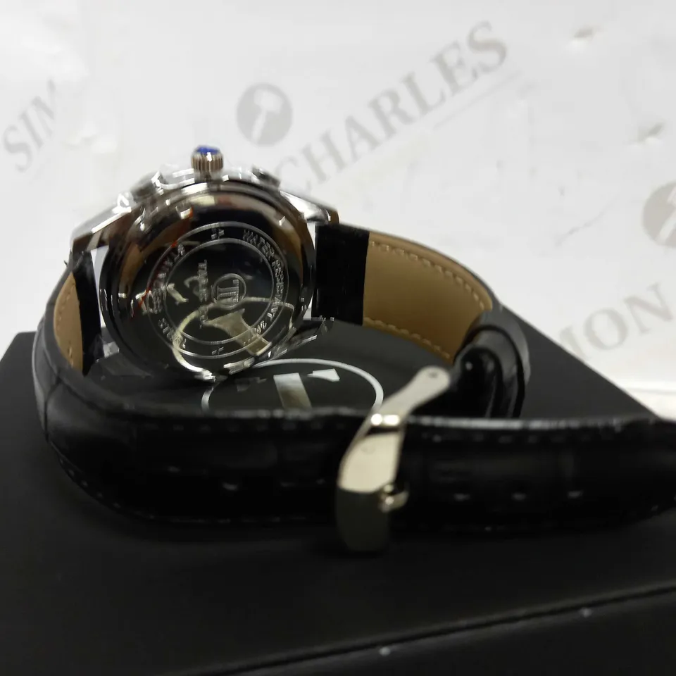 TALIS CO TRIPLE DIAL LEATHER STRAP WATCH RRP £550