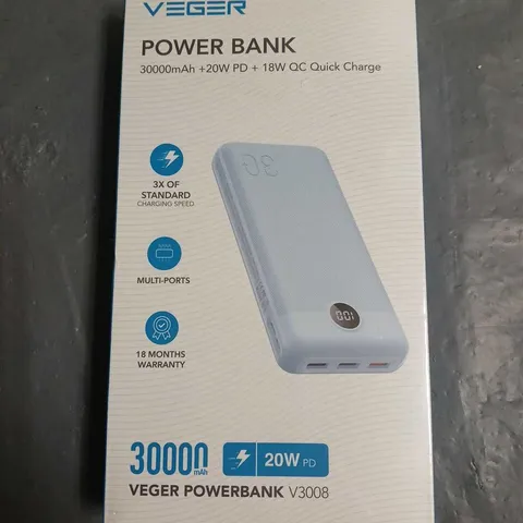 SEALED VEGER 30000MAH POWER BANK