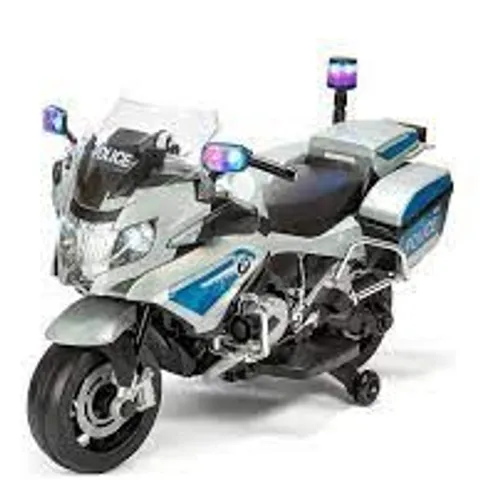 BOXED ELECTRIC RIDE ON BMW POLICE BIKE (1 BOX)