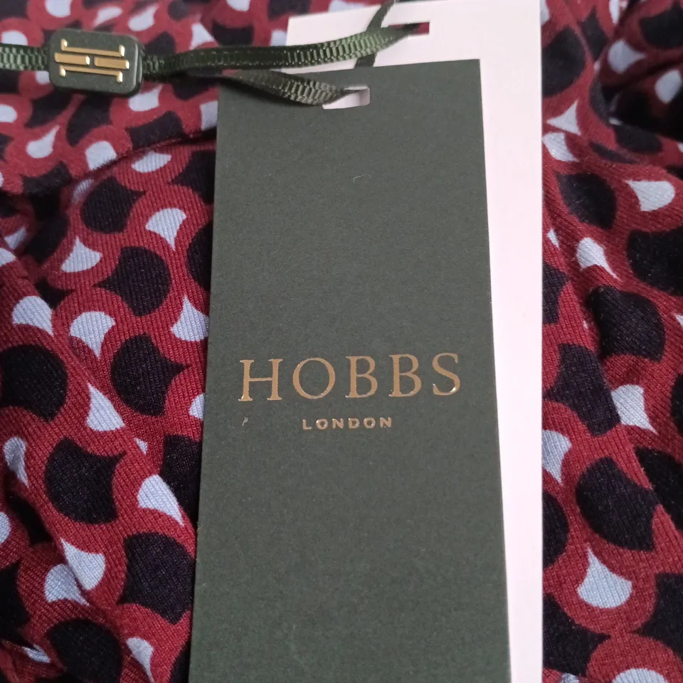 HOBBS LONDON CLARICE JERSEY DRESS – NAVY MULTI, UK 10 (DE 36 / ES 38 / US 6)