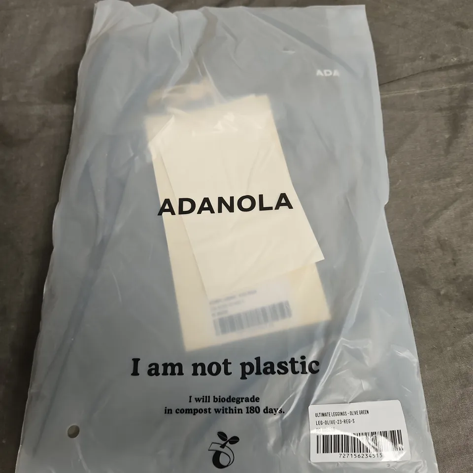 ADANOLA ULTIMATE LEGGINGS – OLIVE GREEN, SIZE S (LEG-OLIVE-23-REG-S)