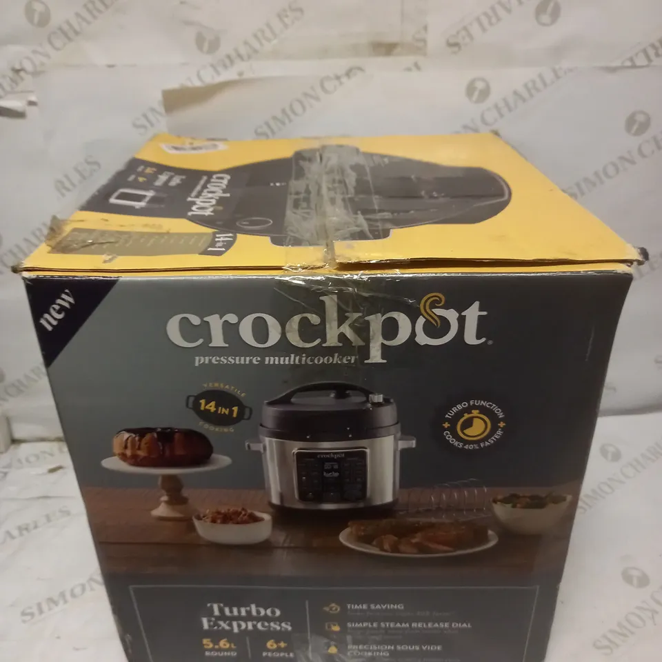 CROCKPOT TURBO EXPRESS PRESSURE MULTICOOKER