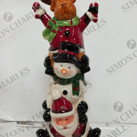 JOLLY SANTA LIGHT UP ORNAMENT