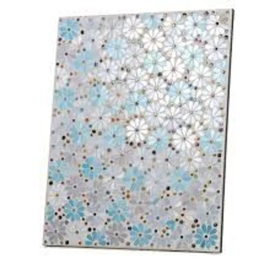 GARDEN REFLECTIONS FLORAL MOSAIC WALL HANGING