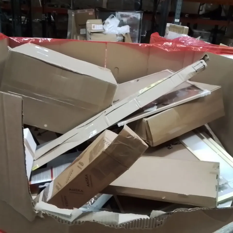 PALLET OF ASSORTED HOUSEHOLD GOODS AND PRODUCTS TO INCLUDE;PICTURE FRAME,CHAIR,ASSIST RAIL