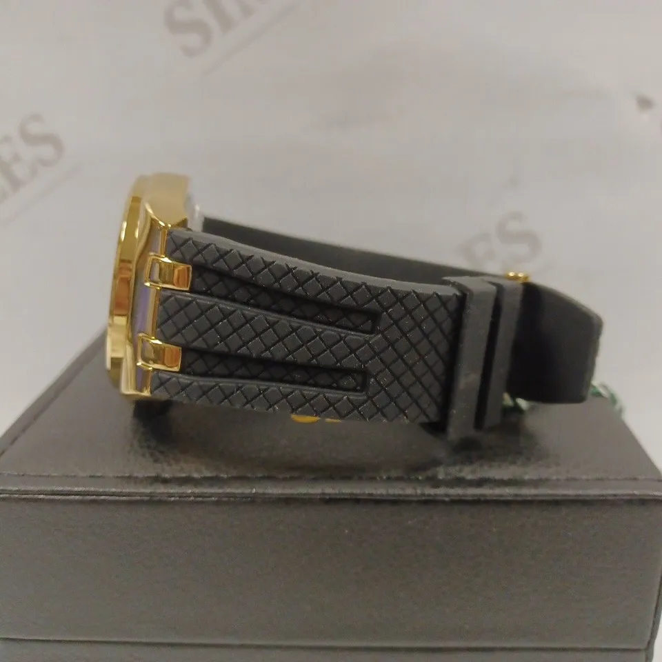 GAMAGES OF LONDON LIMITED EDITION HAND ASSEMBLED COMMANDER AUTOMATIC GOLD WATCH RRP £695