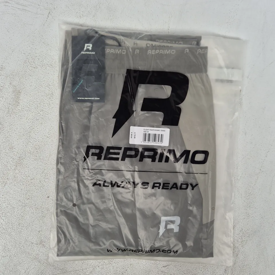 BAGGED REPRIMO FLIGHT PANTS IN KHAKI/SAND SIZE MEDIUM