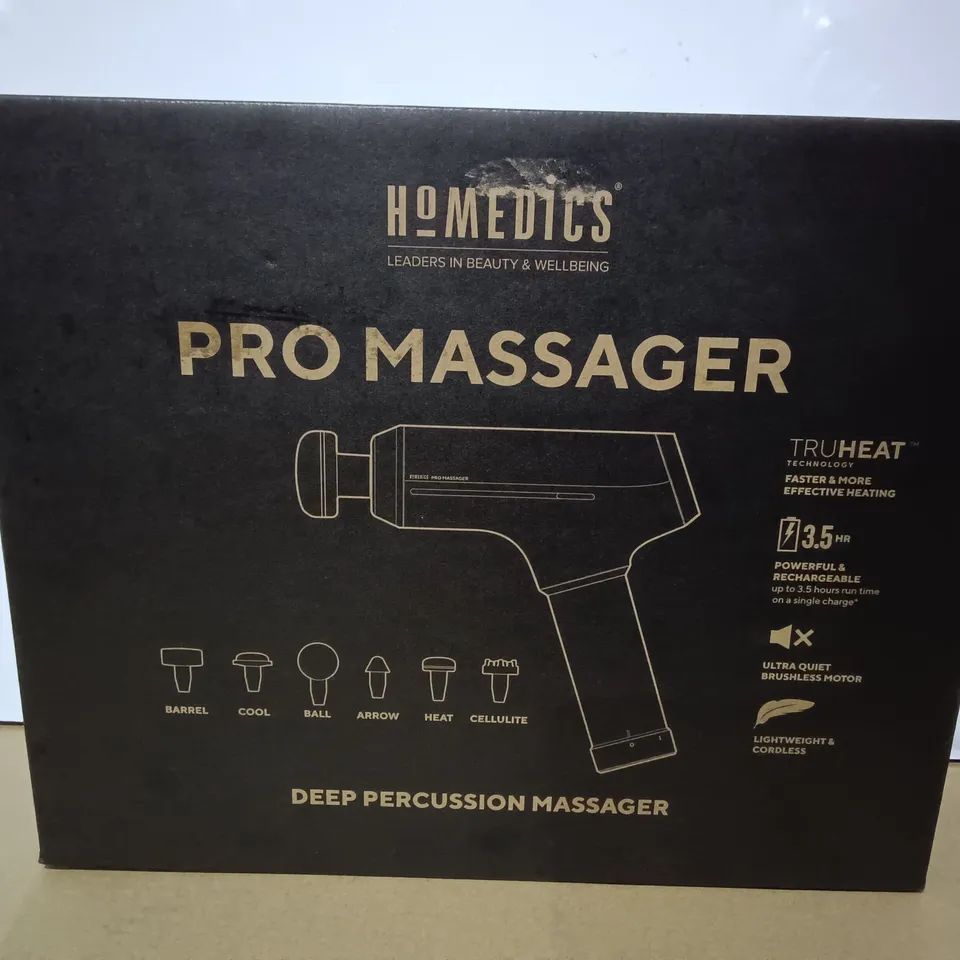 BOXED HOMEDICS PRO DEEP PERCUSSION MASSAGER