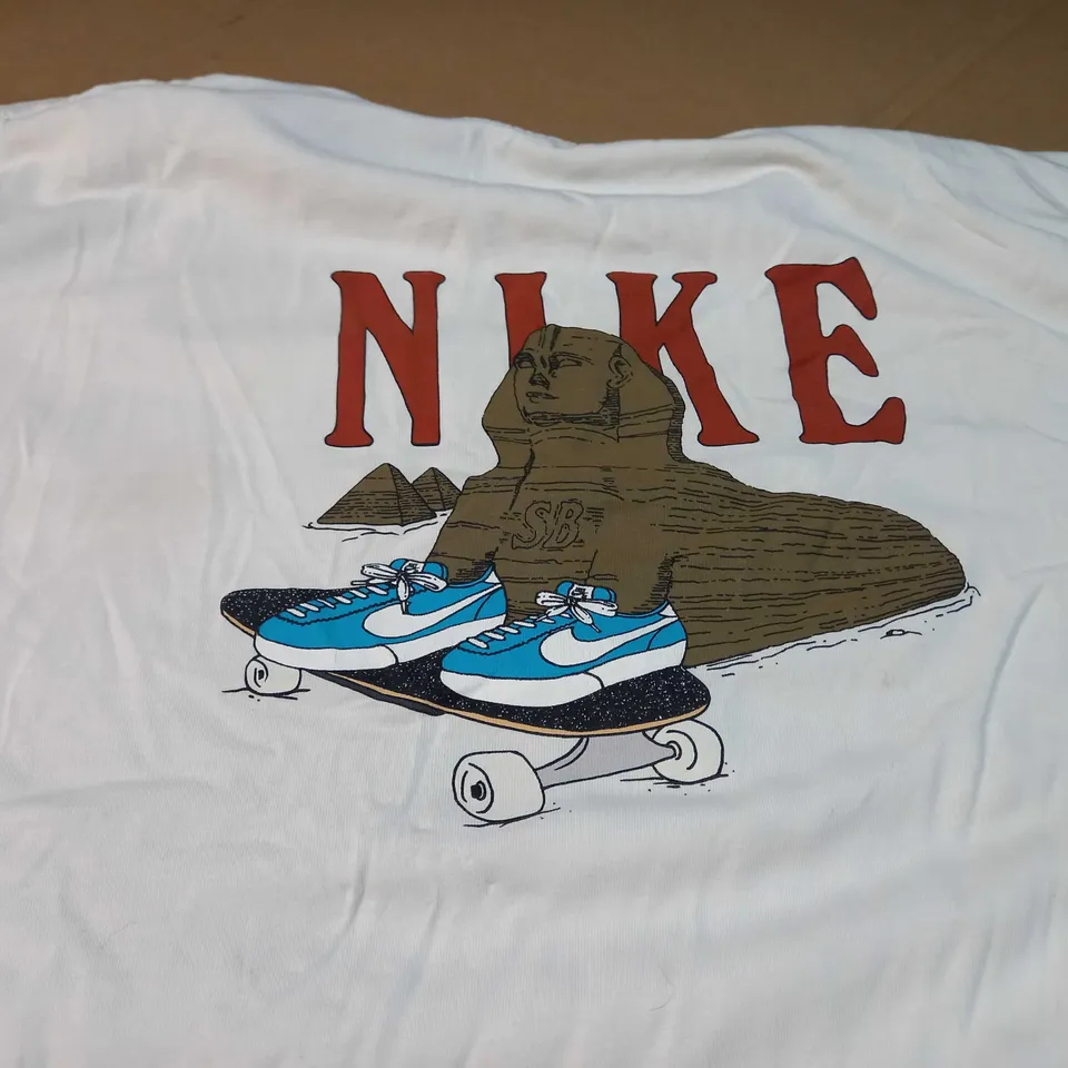 NIKE OFF WHITE/LOGO TEE - XXL