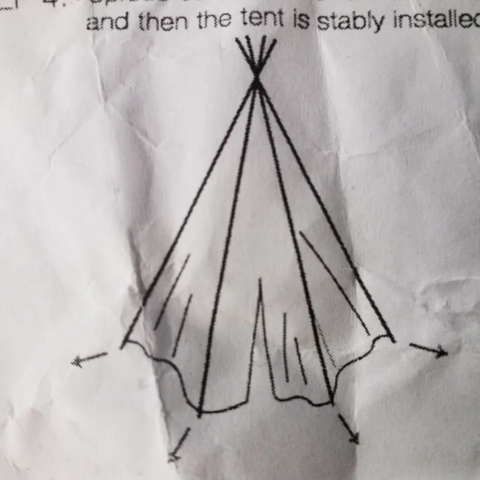 BOXED WHITE TEEPEE 