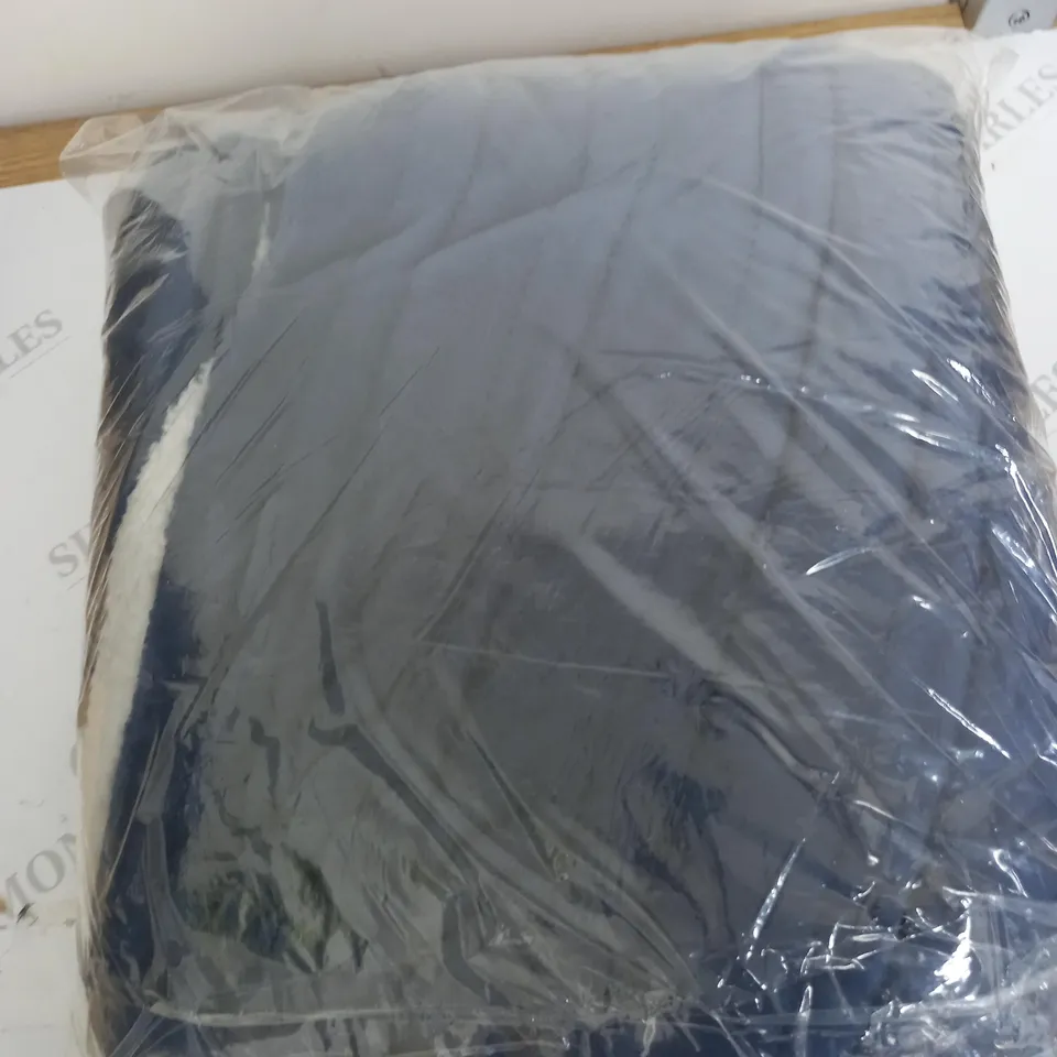 COZEE HOME OVERSIZED HEATED WRAP IN NAVY
