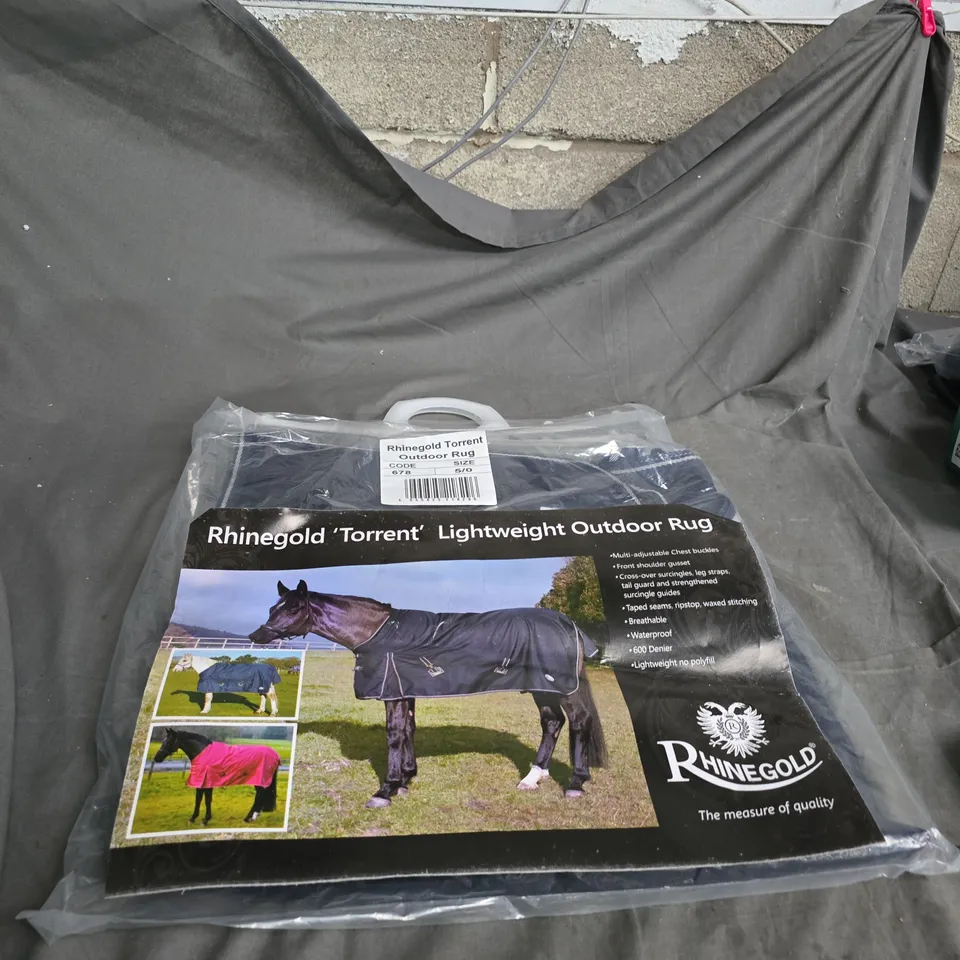 RHINEGOLD TORRENT OUTDOOR RUG – HORSE RUG, SIZE 5/0, CODE 678
