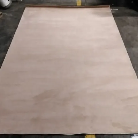 ANTEO SOLID COLOUR AREA RUG PEACH APPROXIMATELY 183X274CM 