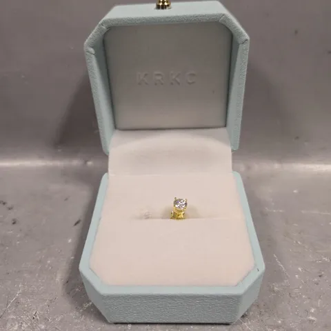 KRKC SINGLE STUD STONE EARRING 