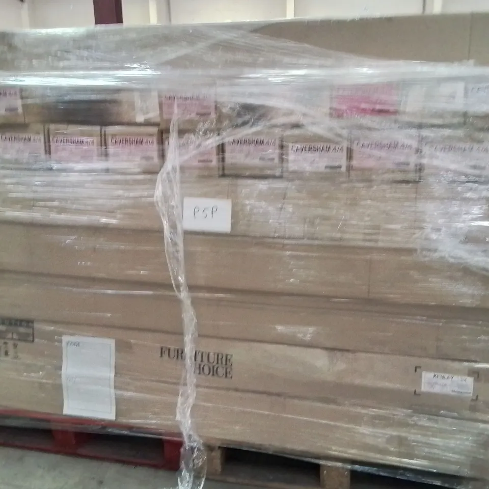 PALLET OF DESIGNER INCOMPLETE BED PARTS AND PIECES
