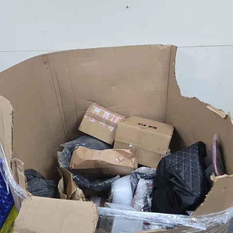 PALLET TO CONTAIN A LARGE ASSORTMENT OF HOUSEHOLD ITEMS TO INCLUDE CAR SEAT COVERS, ETC - COLLECTION ONLY