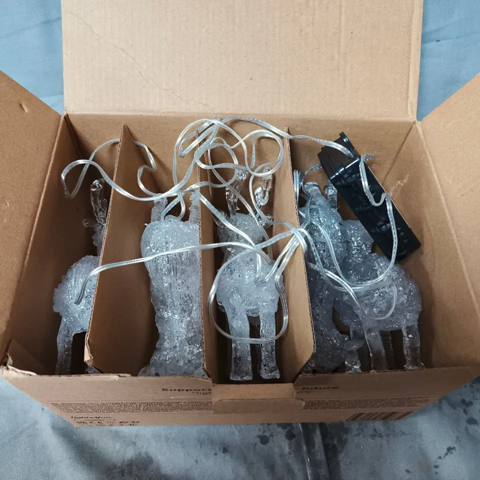 BOXED MINI REINDEER FIGURES