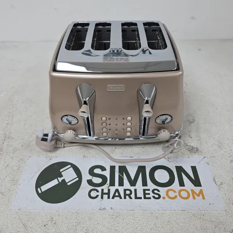 DELONGHI ICONA METALLICS FOUR-SLICE TOASTER