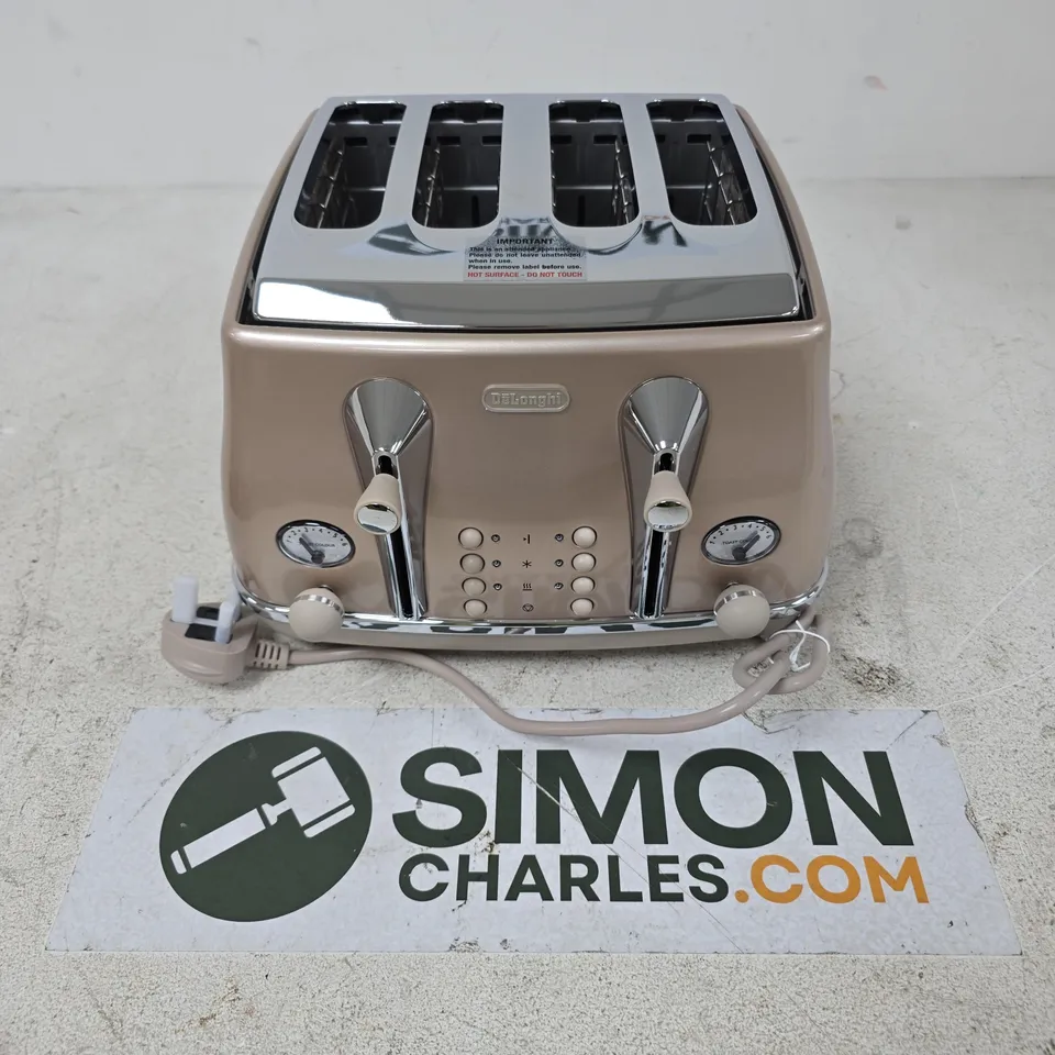 DELONGHI ICONA METALLICS FOUR-SLICE TOASTER