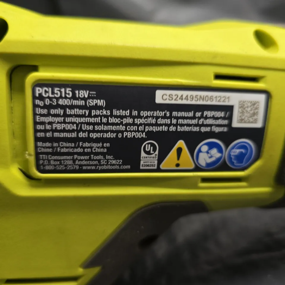RYOBI PCL515 18V CORDLESS TOOL (ONE+)