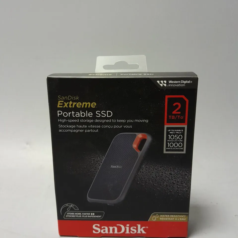 SEALED SANDISK EXTREME PORTABLE SSD 2TB