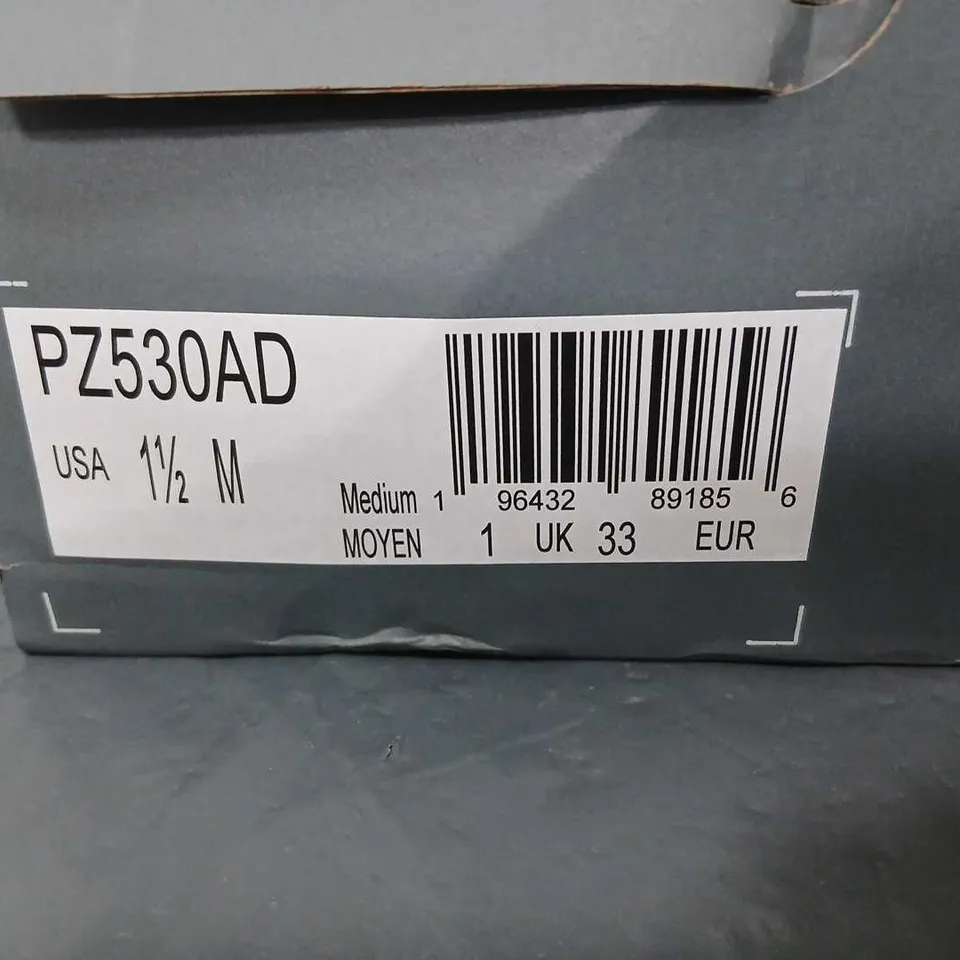 NEW BALANCE PZ530AD RUNNING SHOES – WHITE/GRAY SIZE 1