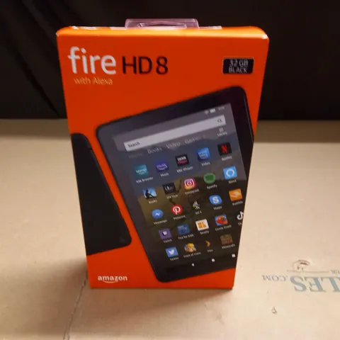 SEALED AMAZON FIRE HD 8 WITH ALEXA - 32GB BLACK