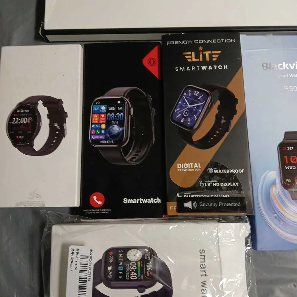 LOT OF APPROXIMATELY 11 ASSORTED BOXED SMART WATCHES