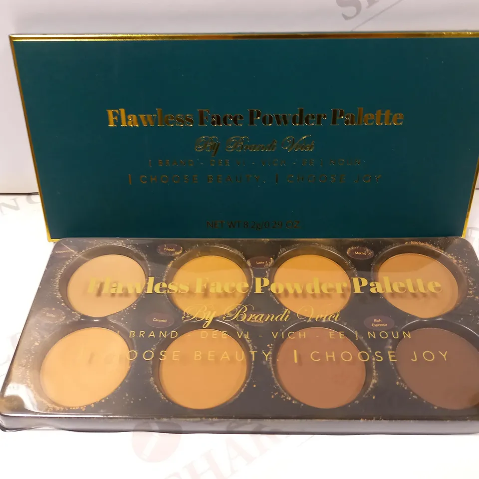 LOT OF 5 BRANDI VVICI ITEMS TO INCLUDE FLAWLESS FACE PALETTE, ULTRA FLAWLESS FACE PALETTE, GROWIN` N GLOWIN` HIGHLIGHTER PALETTE, SO ESSENTIAL BLUSH PALETTE AND SETTING SPRAY (80ML)