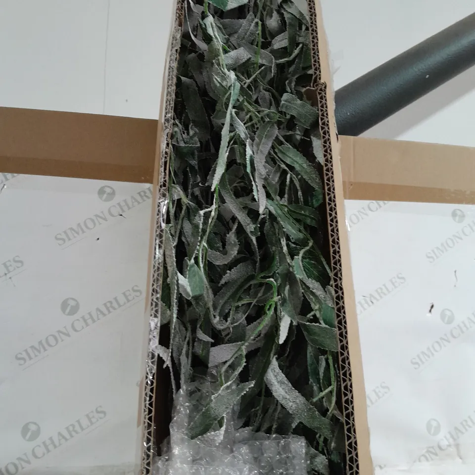 BOXED DECORATIVE FAUX SNOWY PLANT - COLLECTION ONLY