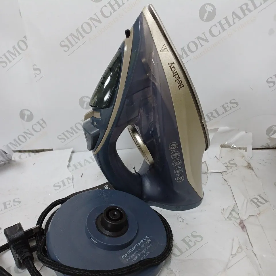 BOXED BELDRAY 2-IN-1 CORDLESS STEAM IRON 