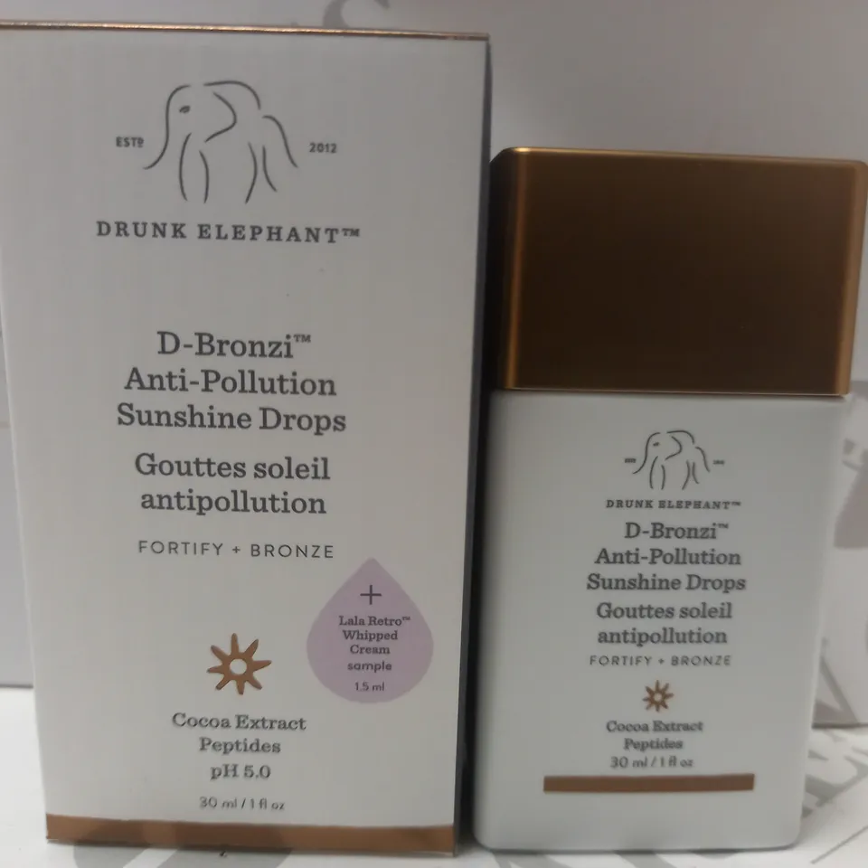 BOXED DRUNK ELEPHANT D-BRONZI ANTI-POLLUTION SUNSHINE DROPS (30ml)
