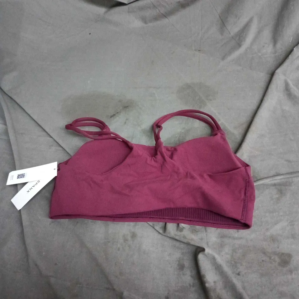 SPANX PLUM BERRY SPORTS BRA – WOMEN SIZE SMALL
