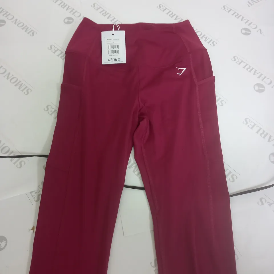 GYMSHARK POCKET LEGGINGS IN PRUPLE  -  S