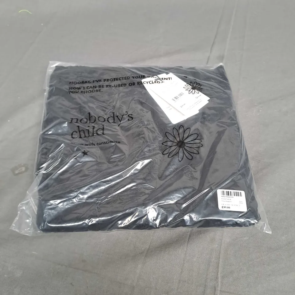 SEALED NOBODYS CHILD TRICIA JUMPSUIT IN BLACK - UK 6