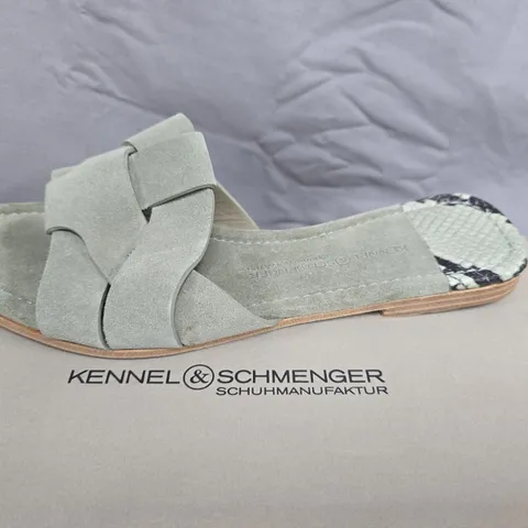 KENNEL & SCHMENGER SUEDE SANDALS – WOMEN'S, UK 5.5, GREY