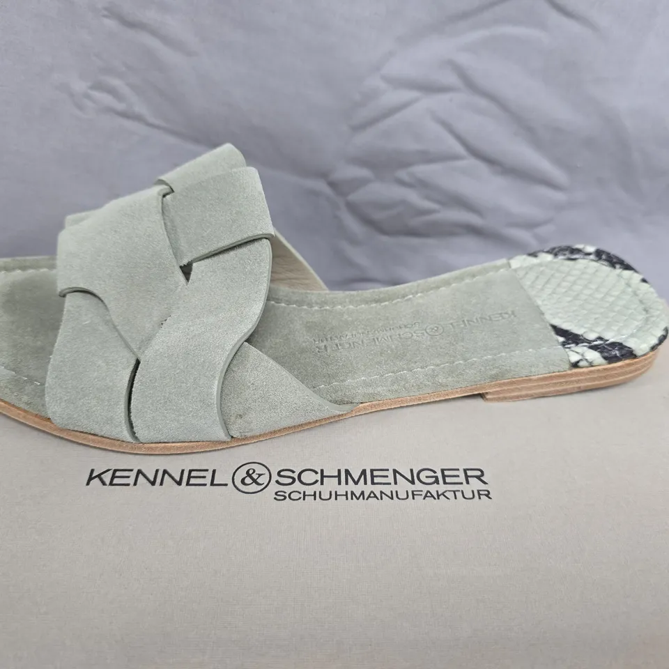 KENNEL & SCHMENGER SUEDE SANDALS – WOMEN'S, UK 5.5, GREY