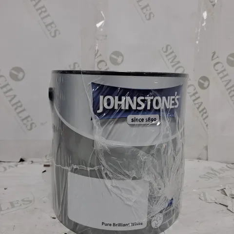 JOHNSTONE'S WALL & CEILING PURE BRILLIANT WHITE MATT PAINT - 2.5L -COLLECTION ONLY