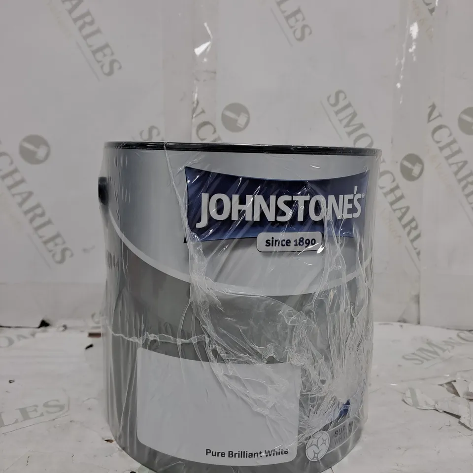 JOHNSTONE'S WALL & CEILING PURE BRILLIANT WHITE MATT PAINT - 2.5L -COLLECTION ONLY 