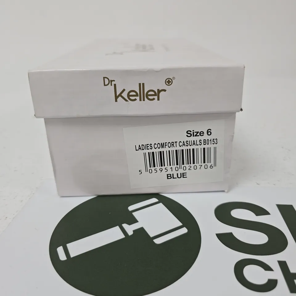 DR KELLER LADIES COMFORT CASUALS – BLUE, UK SIZE 6