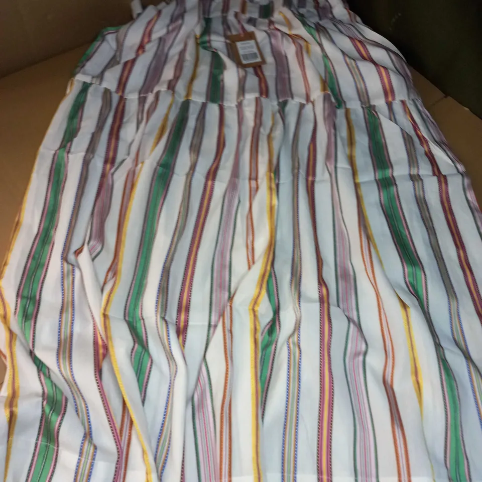 BOEDN STRIPED COTTON MAXI SKIRT - UK 22R